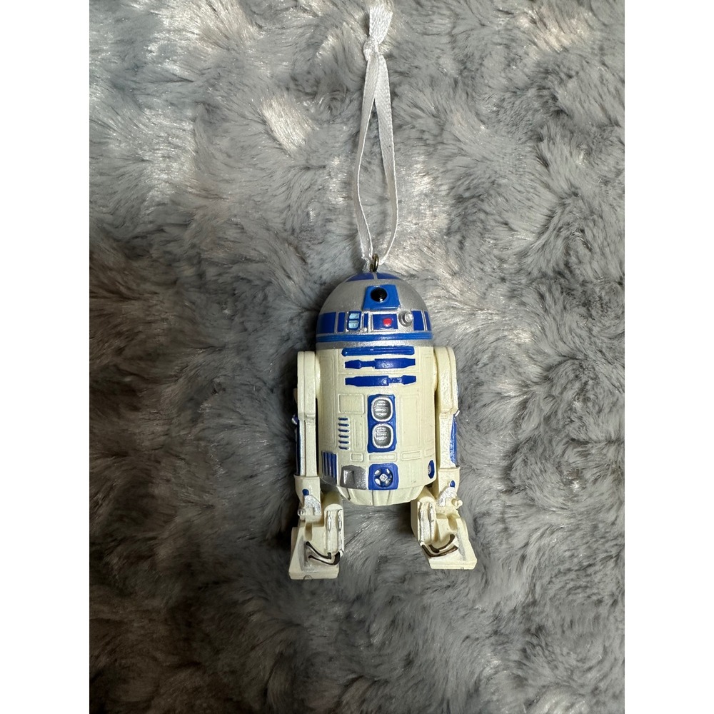 Star Wars R2-D2 Droid Christmas Ornament Lucasfilm LFL White Blue Silver 3 Inch
